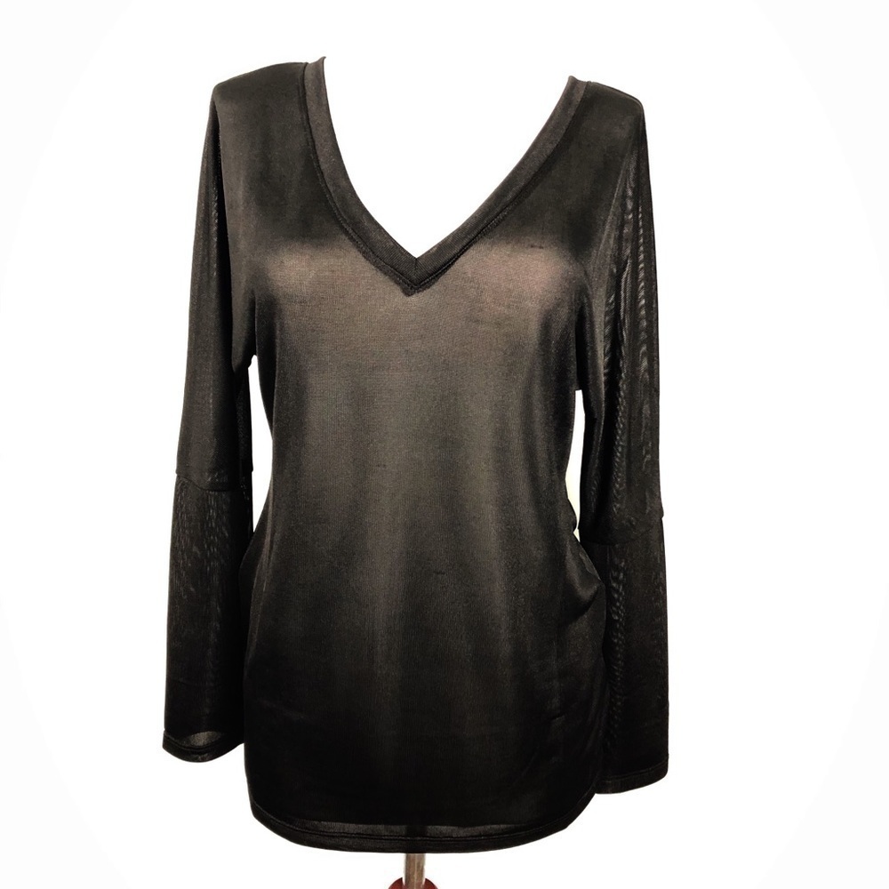 𝅺stella and Dot Sheer Black Renegade Long Sleeve